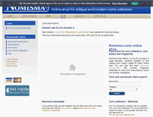 Tablet Screenshot of coin-shop.nomismaweb.com